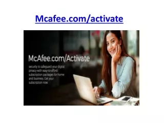 mcafee com activate