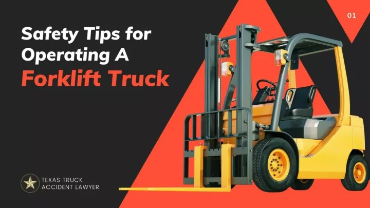 safety tips for operating a forklift truck