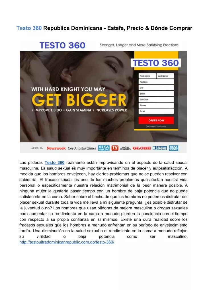 testo 360 republica dominicana estafa precio