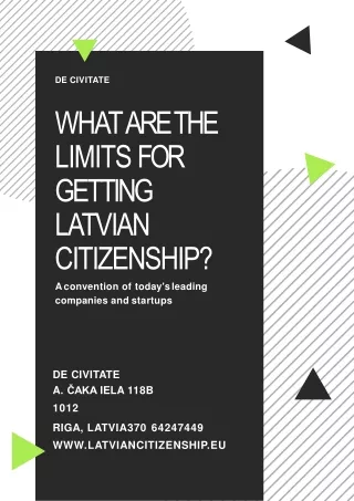 What are the limits for getting Latvian citizenship?