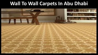wall to wall carpets in abu dhabi