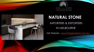 Natural Stone Importers in Melbourne