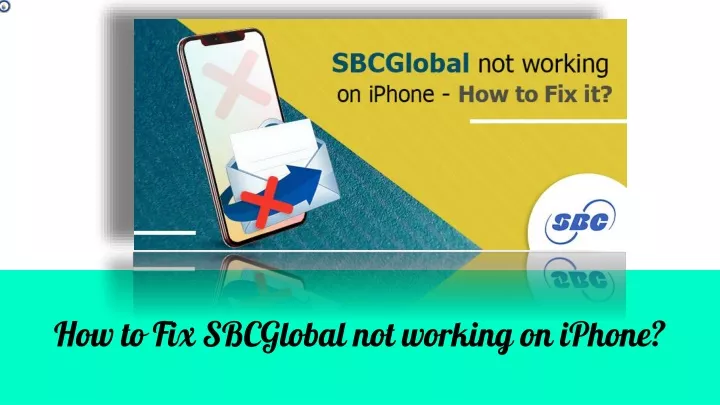 how to fix sbcglobal not working on iphone