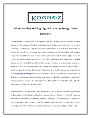 microlearning making digital learning design more
