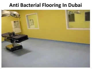 ANTI BACTERIAL FLOORING