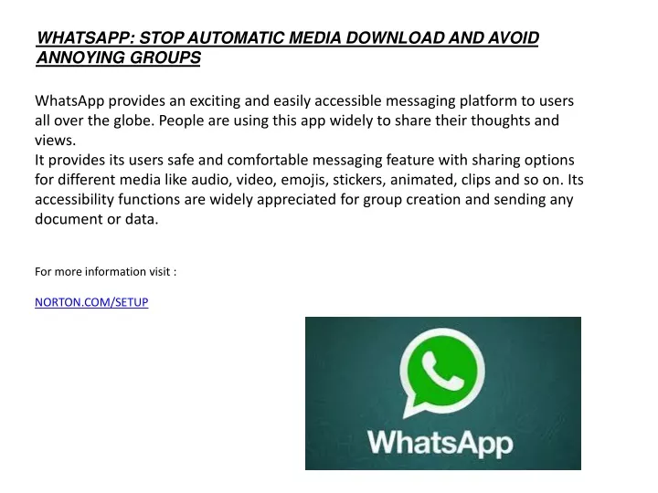 whatsapp stop automatic media download and avoid