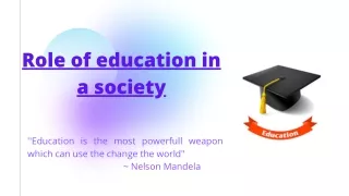role of education in society