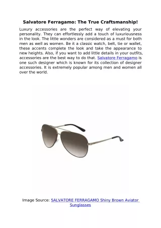salvatore ferragamo the true craftsmanship