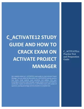 c activate12 study guide and how to crack exam