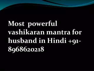 Vashikaran tips to control husband