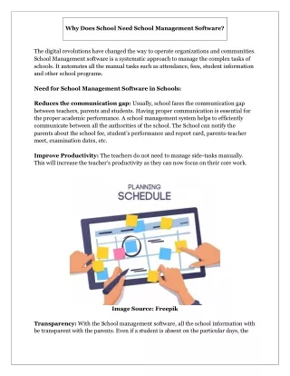 Why Does School Need School Management Software?