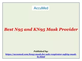 Best N95 and KN95 Mask Provider