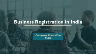 Get your Business Registration in India