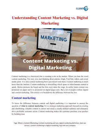 understanding content marketing vs digital
