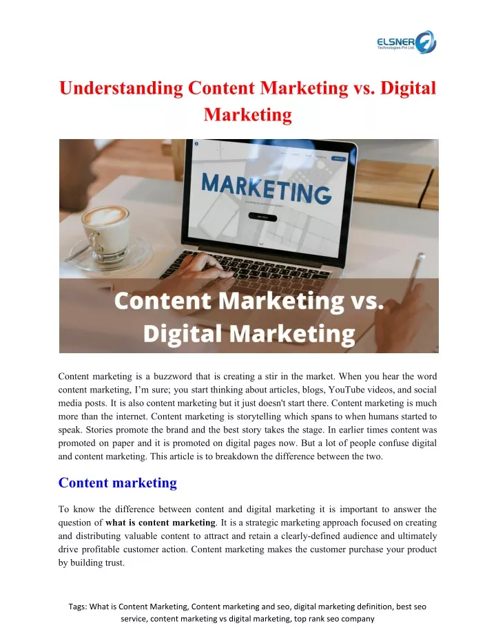 understanding content marketing vs digital