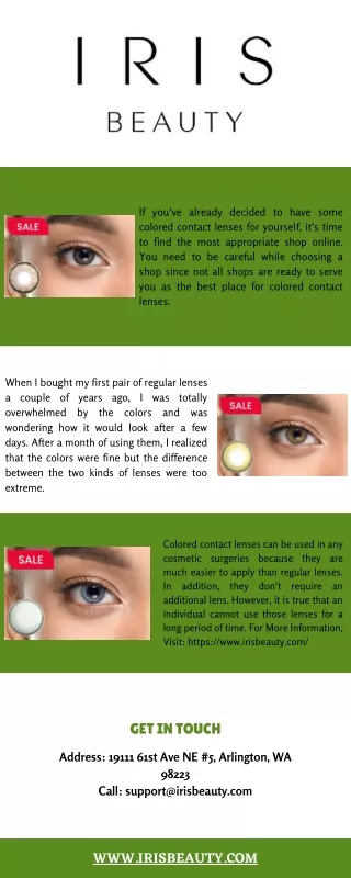 Shop Contact Lenses Online