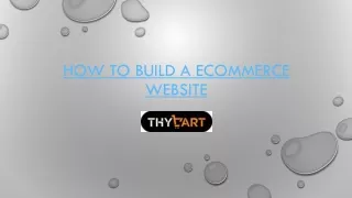 Know how to build a ecommerce website
