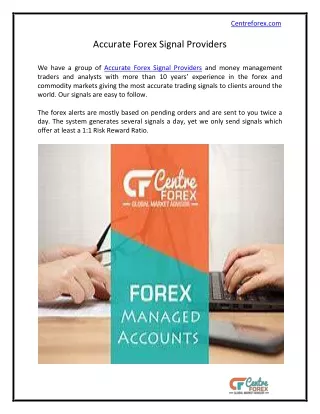 centreforex com accurate forex signal providers