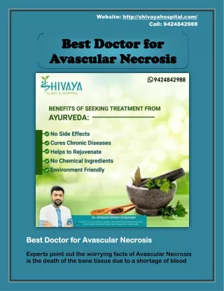 Best Doctor for Avascular Necrosis - Ayurvedic Medicine for Avascular Necrosis