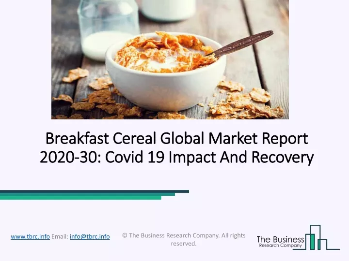 breakfast cereal global market report 2020 30 covid 19 impact and recovery