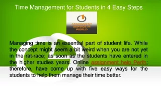 Time Management for Students in 4 Easy Steps