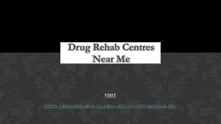 Drug Rehab Centers Near Me