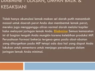 Diabmine Ulasan -Apakah ini membantu Anda tekanan darah?