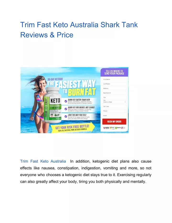 trim fast keto australia shark tank reviews price