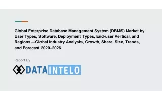 global enterprise database management system dbms