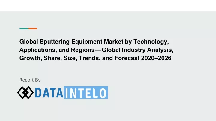 global sputtering equipment market by technology