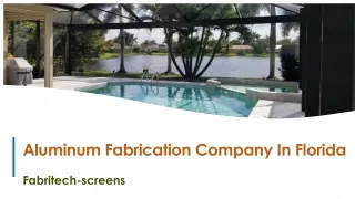 aluminum fabrication company in florida