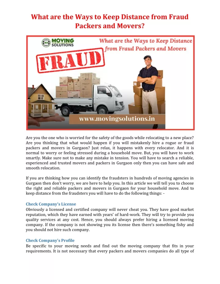 what are the ways to keep distance from fraud