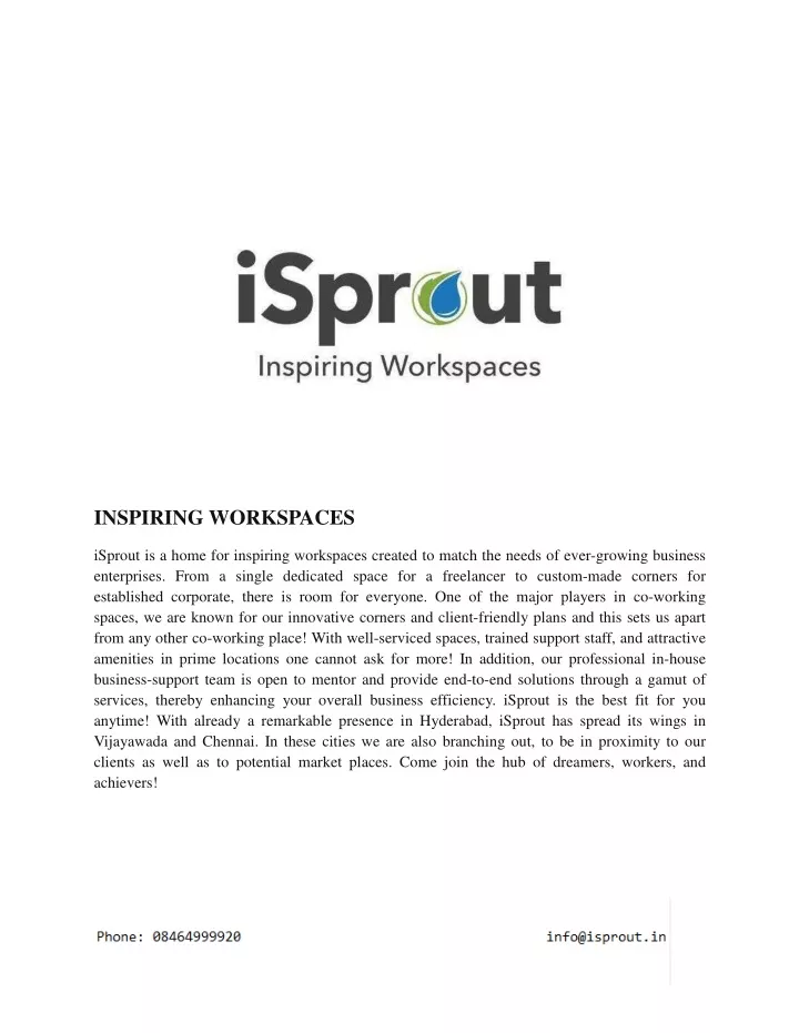 inspiring workspaces isprout is a home