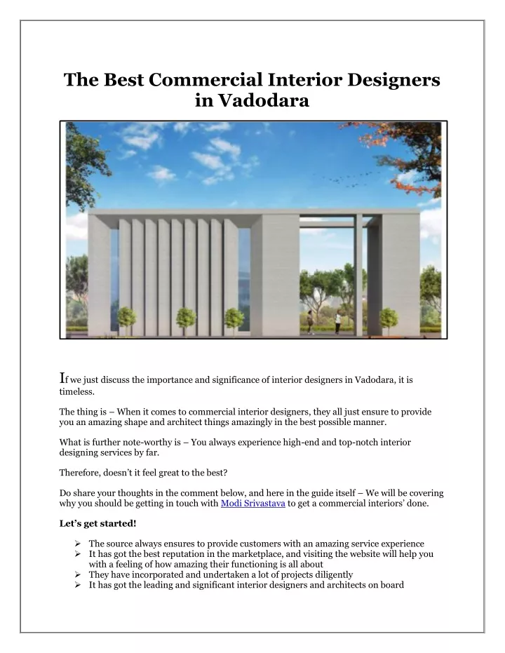 the best commercial interior designers in vadodara