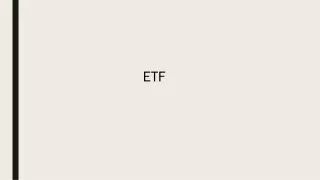 ETF Meaning