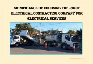PDF: Significance Of Choosing The Right Electrical Contracting Company