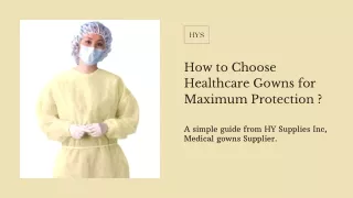 How to choose isolation gowns for maximum Protection ?