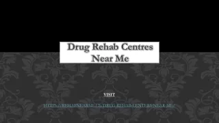 Drug Rehab Centers Near Me