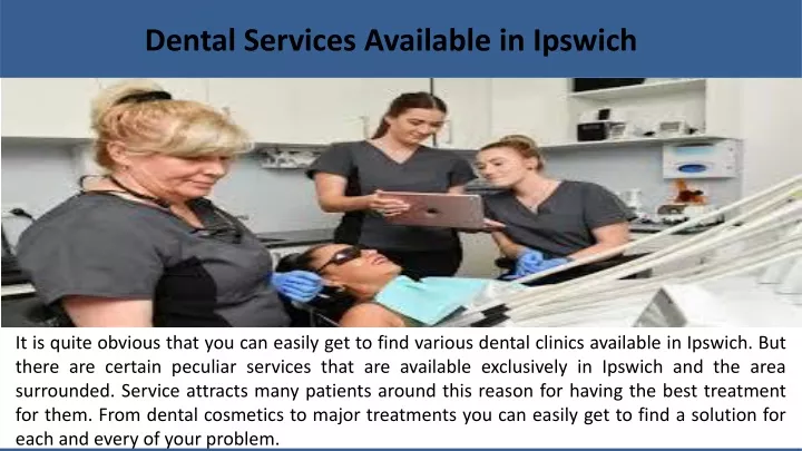 dental services available in ipswich