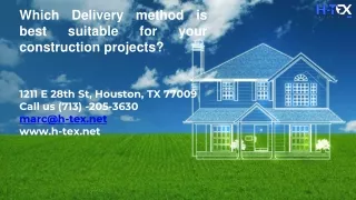 Which Delivery Method is best suitable for Your Construction Project?
