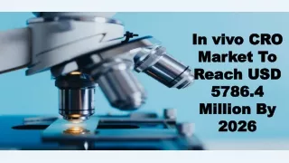 In vivo CRO Market Size,  Trends and Future Forecasts to 2027