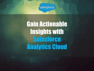 gain actionable insights with salesforce