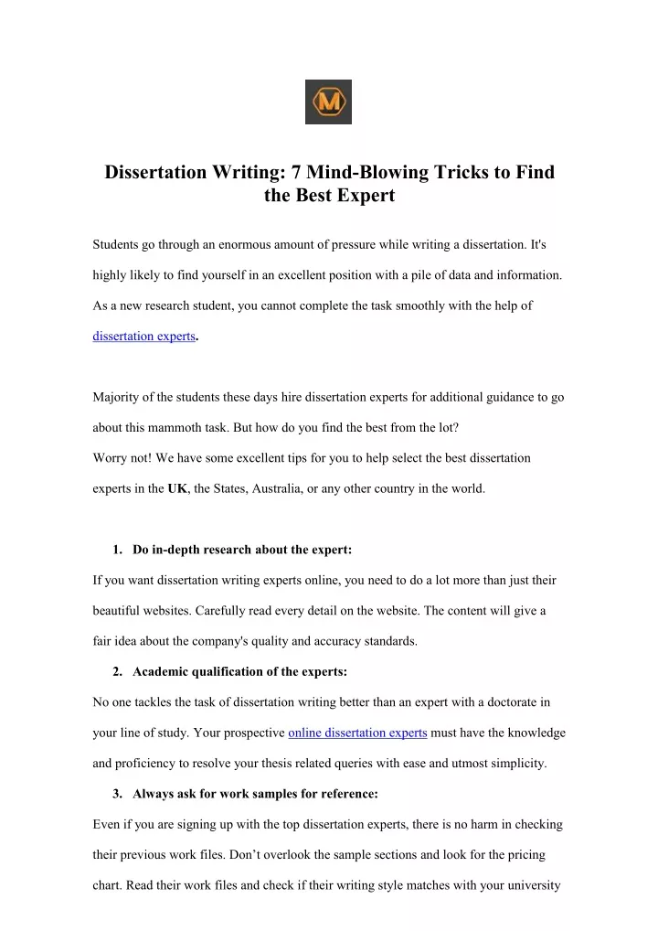 dissertation writing 7 mind blowing tricks