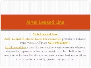 airtel leased line