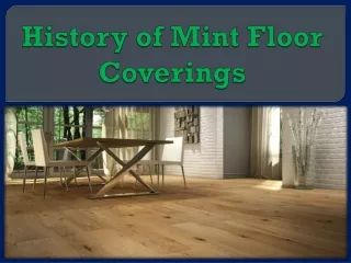 History of Mint Floor Coverings