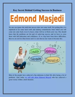 Edmond Masjedi Journey - How Edmond Masjedi was Involved in this Online World