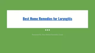 Best Home Remedies for Laryngitis