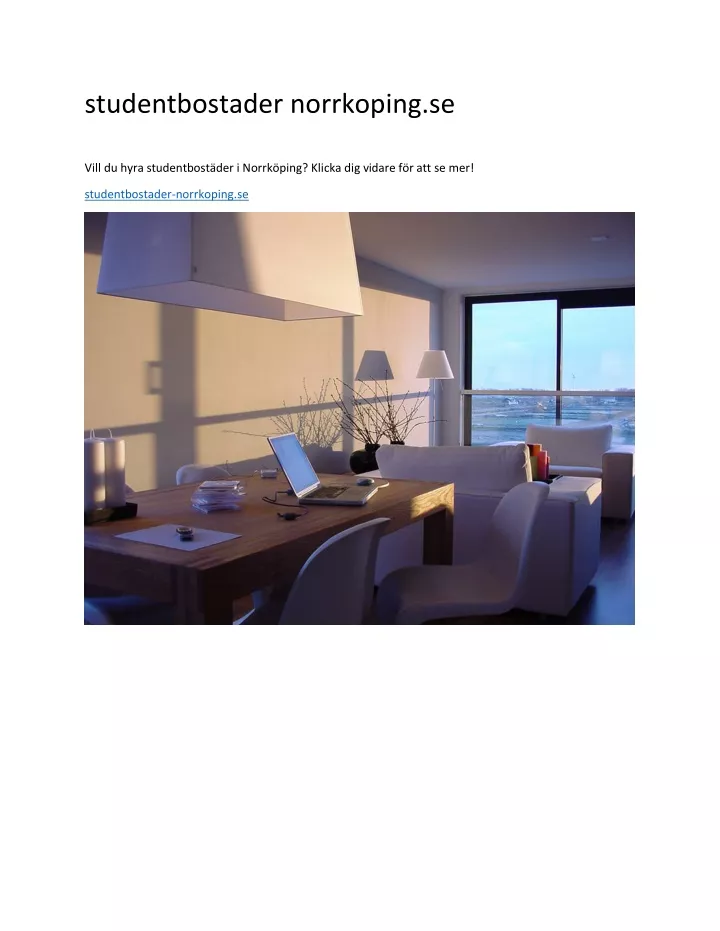 PPT - Studentbostader Norrkoping.se PowerPoint Presentation, Free ...