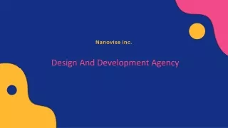 Boutique Web Marketing | Design And Development Agency |  Nanovise Inc.