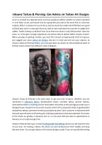 Inksane Tattoo & Piercing: Get Advice on Tattoo Art Designs - slide 1